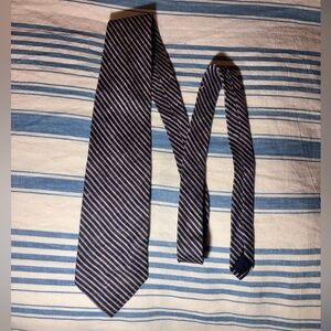 Blue and Beige striped tie